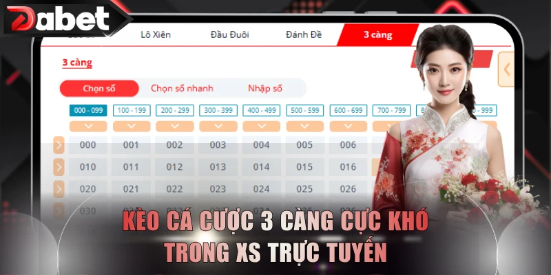 Kèo cá cược 3 càng cực khó trong XS trực tuyến