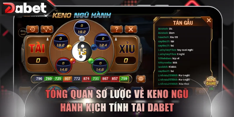 Tổng quan sơ lược về keno ngũ hành kịch tính tại DABET